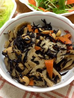 ひじきと蓮根の煮物-レシピのメイン写真