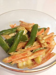 インゲン豆のカレーマヨ和え☆-レシピのメイン写真