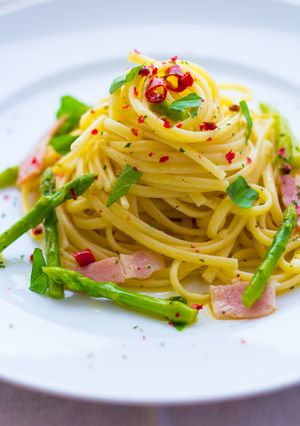 アスパラとベーコンのペペロンチーノ-レシピのメイン写真