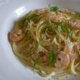 海老のにんにくクリームパスタ*ディル風味