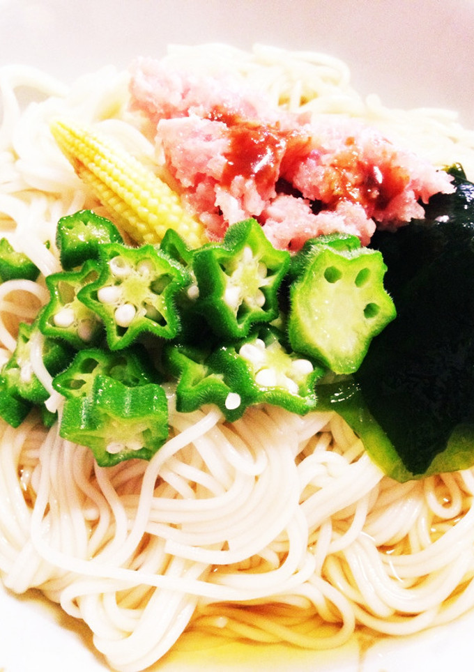 マグロのたたき☆冷やしそうめん-レシピのメイン写真