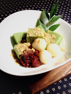 抹茶ミルクもち&絹豆腐で白玉だんご-レシピのメイン写真