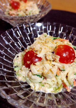 ミックス野菜とツナのピーナッツサラダ-レシピのメイン写真