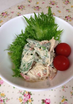 オクラとカニカマのごまマヨサラダ-レシピのメイン写真