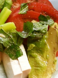 バジル香る塩豆腐のサラダ-レシピのメイン写真