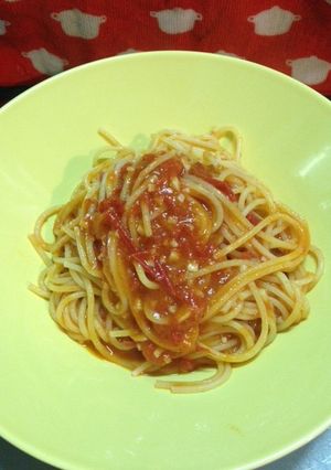シンプルトマトのパスタ-レシピのメイン写真