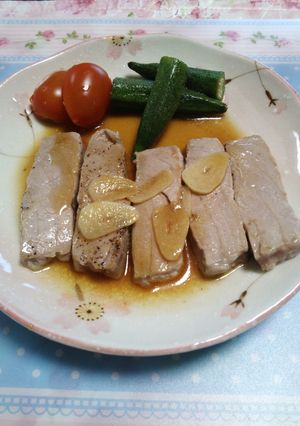 まぐろのガーリックステーキ-レシピのメイン写真