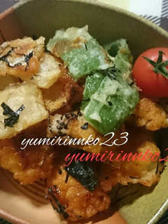 ピリ辛とり天盛-レシピのメイン写真