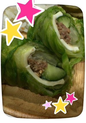 肉ミソきゅうりのレタス包み-レシピのメイン写真