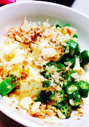 簡単！オクラと豆腐のヘルシーサラダ-レシピのメイン写真