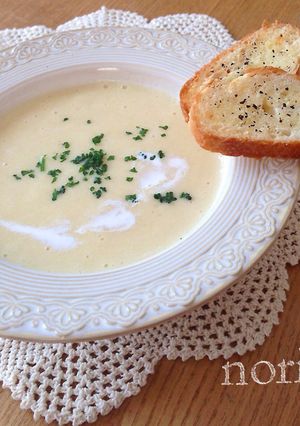 レンジで簡単！冷た〜いビシソワーズ-レシピのメイン写真