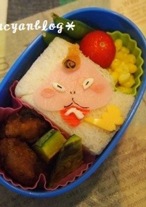 妖怪ウォッチ＊おならず者のキャラ弁-レシピのメイン写真