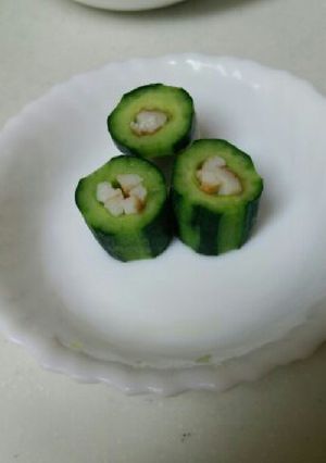 ～胡瓜に竹輪を入れました～-レシピのメイン写真