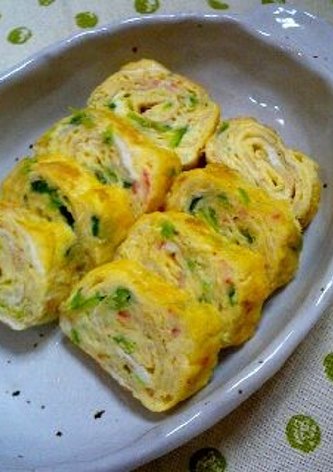 卵白消費！いろいろ入った卵焼き♡-レシピのメイン写真