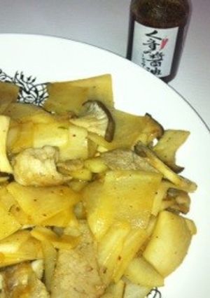くうすの醤油の大根炒め-レシピのメイン写真