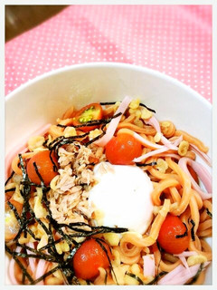 ぶっかけトマト冷やしうどん♡トマト麺♪-レシピのメイン写真