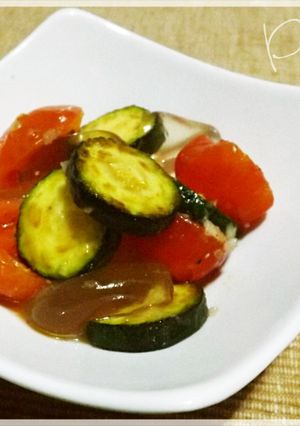 蒟蒻畑と夏野菜のサラダ-レシピのメイン写真