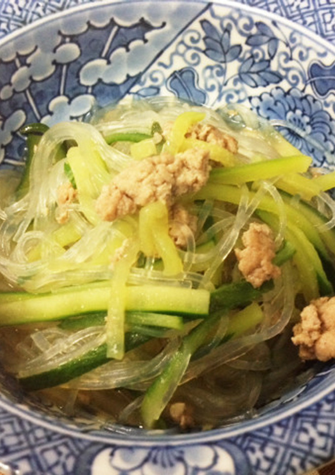 豚ひき肉ときゅうりと春雨の中華炒め-レシピのメイン写真
