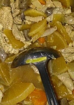 我が家の自慢！醤油ベースのモツ煮★-レシピのメイン写真