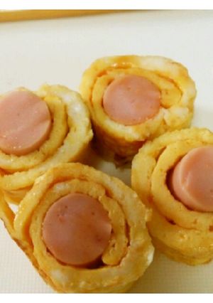 簡単!おさかなソーセージの卵ロール-レシピのメイン写真