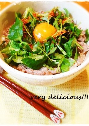 三つ葉でサッパリ♬白だし肉うどん♡-レシピのメイン写真