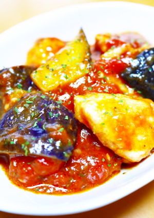イタリアン！柔らか鶏胸肉となすのトマト煮-レシピのメイン写真