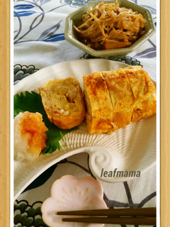 なめたけで卵焼き おろし添え-レシピのメイン写真