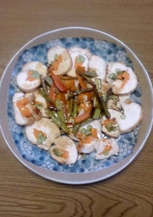 鶏胸肉のロール巻き-レシピのメイン写真