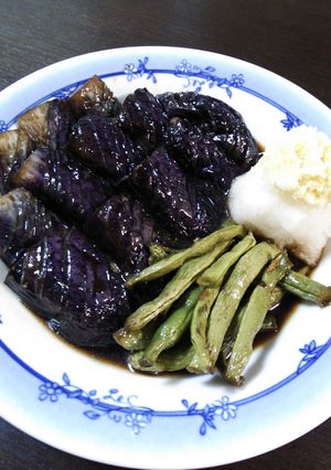 茄子とインゲンの甘辛煮-レシピのメイン写真