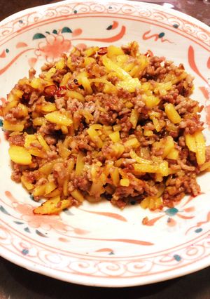 じゃがいもの麻婆風きんぴら-レシピのメイン写真