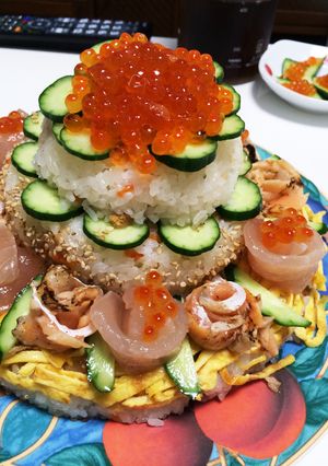 お寿司ケーキ-レシピのメイン写真
