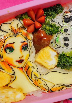ありのままの弁当(キャラ弁)-レシピのメイン写真