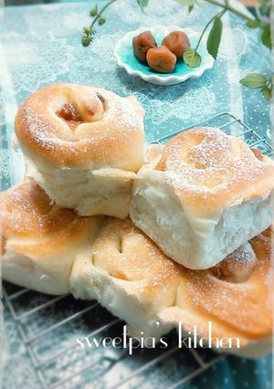 新食感♪梅干しのちぎりパン♪-レシピのメイン写真