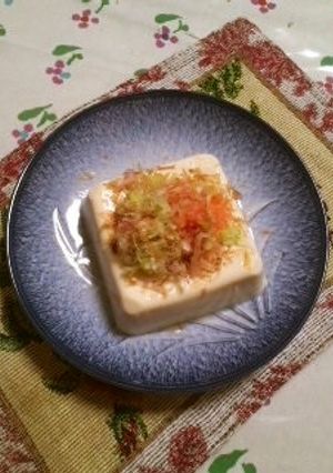 いつもあなたに明太ネギおかか乗っけ豆腐-レシピのメイン写真