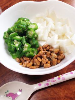*オクラ納豆長芋のネバネバサラダ*-レシピのメイン写真