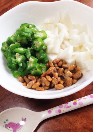 ＊オクラ納豆長芋のネバネバサラダ＊-レシピのメイン写真