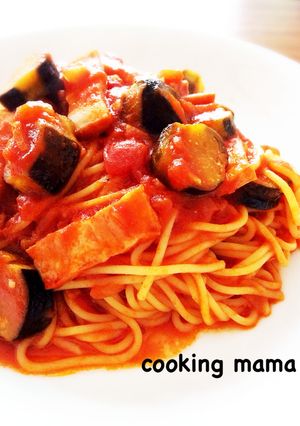 なすとベーコンのトマトパスタ-レシピのメイン写真