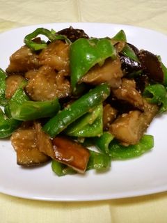 夏野菜たっぷり、茄子とピーマンの味噌炒め-レシピのメイン写真