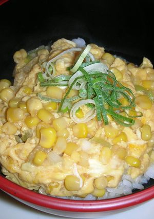 コーンの卵丼-レシピのメイン写真