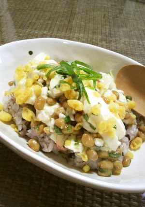 大豆×大豆♪夏に☆納豆腐丼-レシピのメイン写真