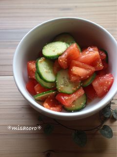 m胡瓜とトマトの中華風和え物-レシピのメイン写真