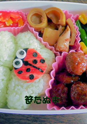 キャラ弁＊よつ葉とてんとう虫-レシピのメイン写真