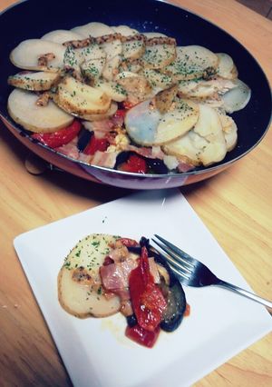 トマト茄子ポテト焼き-レシピのメイン写真
