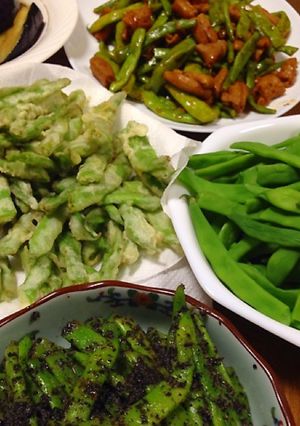 インゲンづくし-レシピのメイン写真