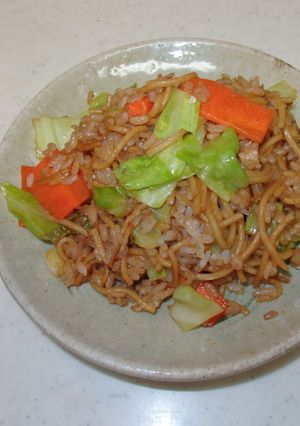 手抜きそば飯-レシピのメイン写真