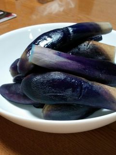 綺麗な*茹で茄子の作り方-レシピのメイン写真