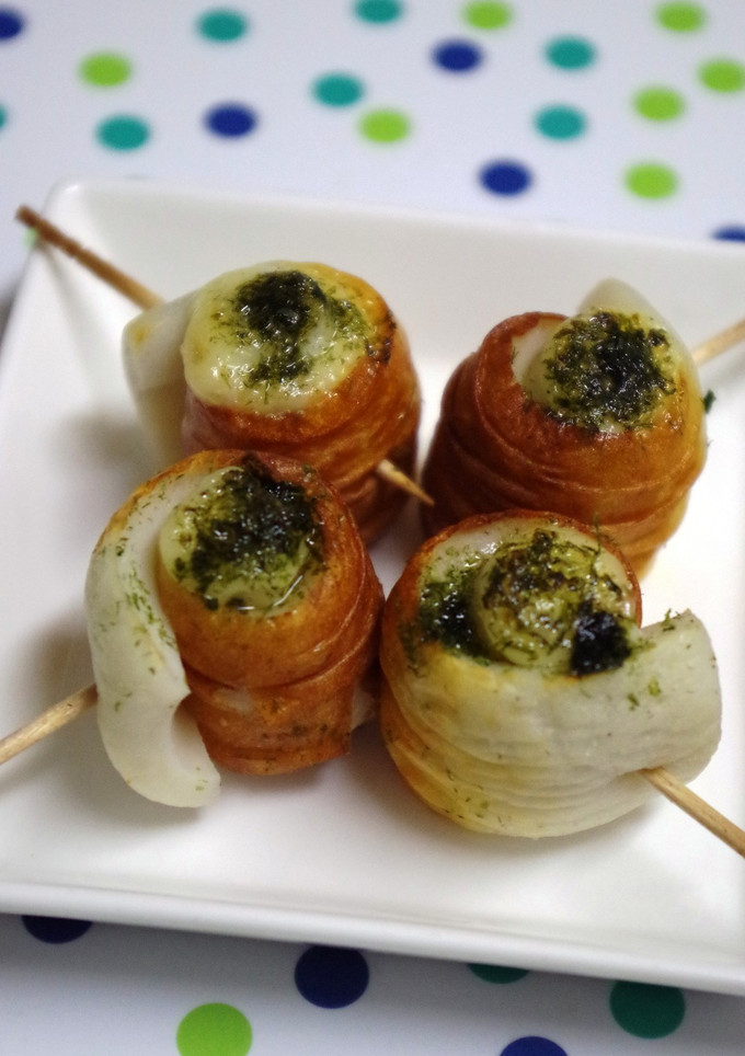 お弁当に☆竹輪のマヨ海苔塩くるくる焼き♪-レシピのメイン写真