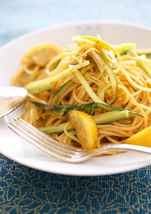 塩レモン◎キュウリとネギのサクサク夏麺-レシピのメイン写真
