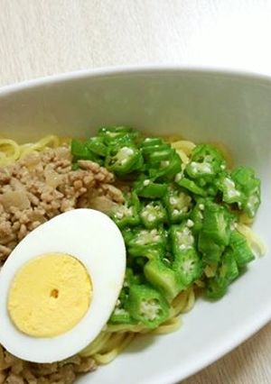 暑い日に♡スタミナつけよう！肉味噌麺-レシピのメイン写真