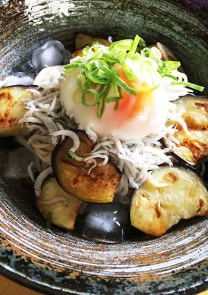 茄子としらすのぶっかけ素麺-レシピのメイン写真
